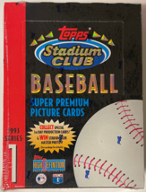 1993 Topps Stadium Club MLB Baseball Factory Sealed Hobby Box- Series 1 ... - $54.95