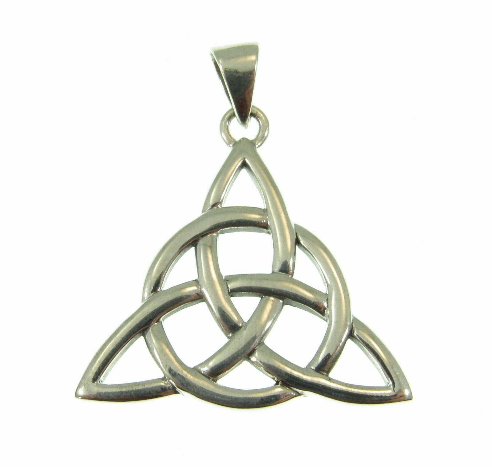 Handcrafted 925 Sterling Silver Divine Power of the Triquetra Trinity Pendant
