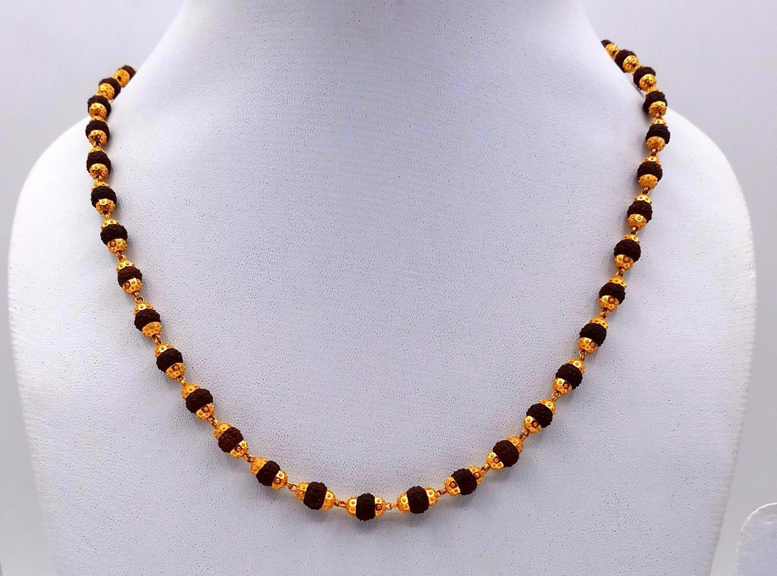 rudraksha gold chain design