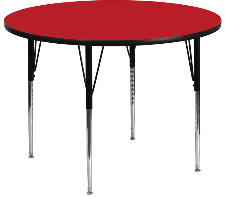 48 RND Red Activity Table XU-A48-RND-RED-H-A-GG