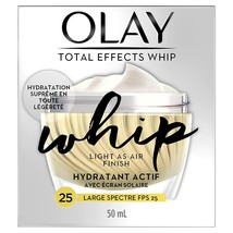 Olay Total Effects Whip Face Moisturizer with Sunscreen, SPF 25, 1.7 oz by Olay - $18.69
