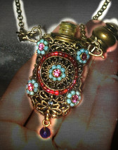 HAUNTED ANTIQUE PERFUME PENDANT GIVE ME LOVE BEAUTY & RICHES OOAK MAGICKMAGICKAL - $9,397.77