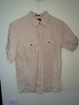 Mens Men's Stylish H&M L.O.G.G Label of Graded Goods Casual Short Sleeve Shirt M - $14.74