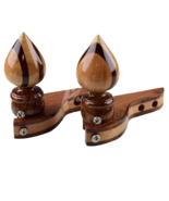 Curtain Rod bracket and Finials - $35.00