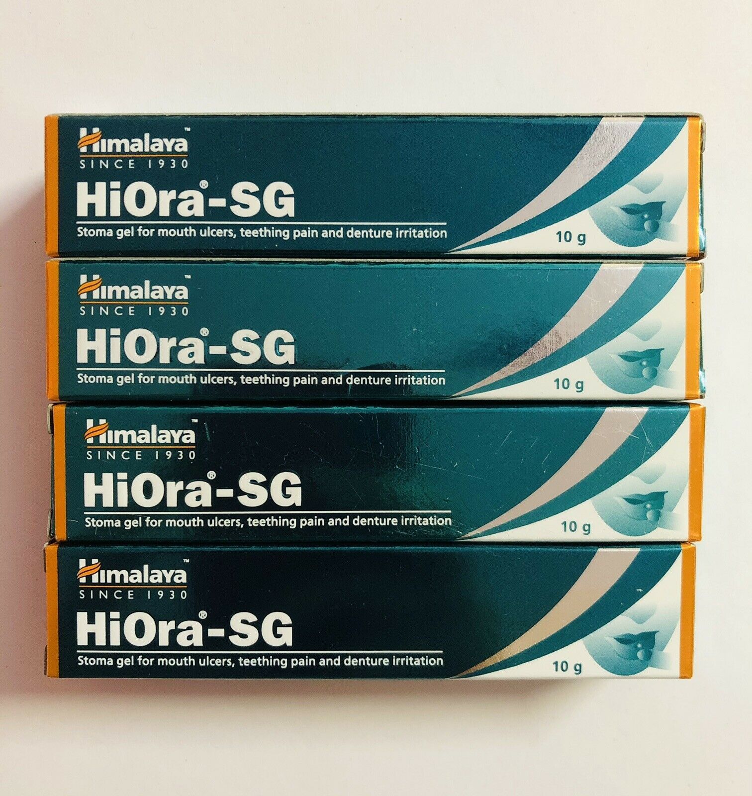 4 PC X Himalaya HiOra-SG 10gm Gel for mouth ulcers, tooth ache, denture ...