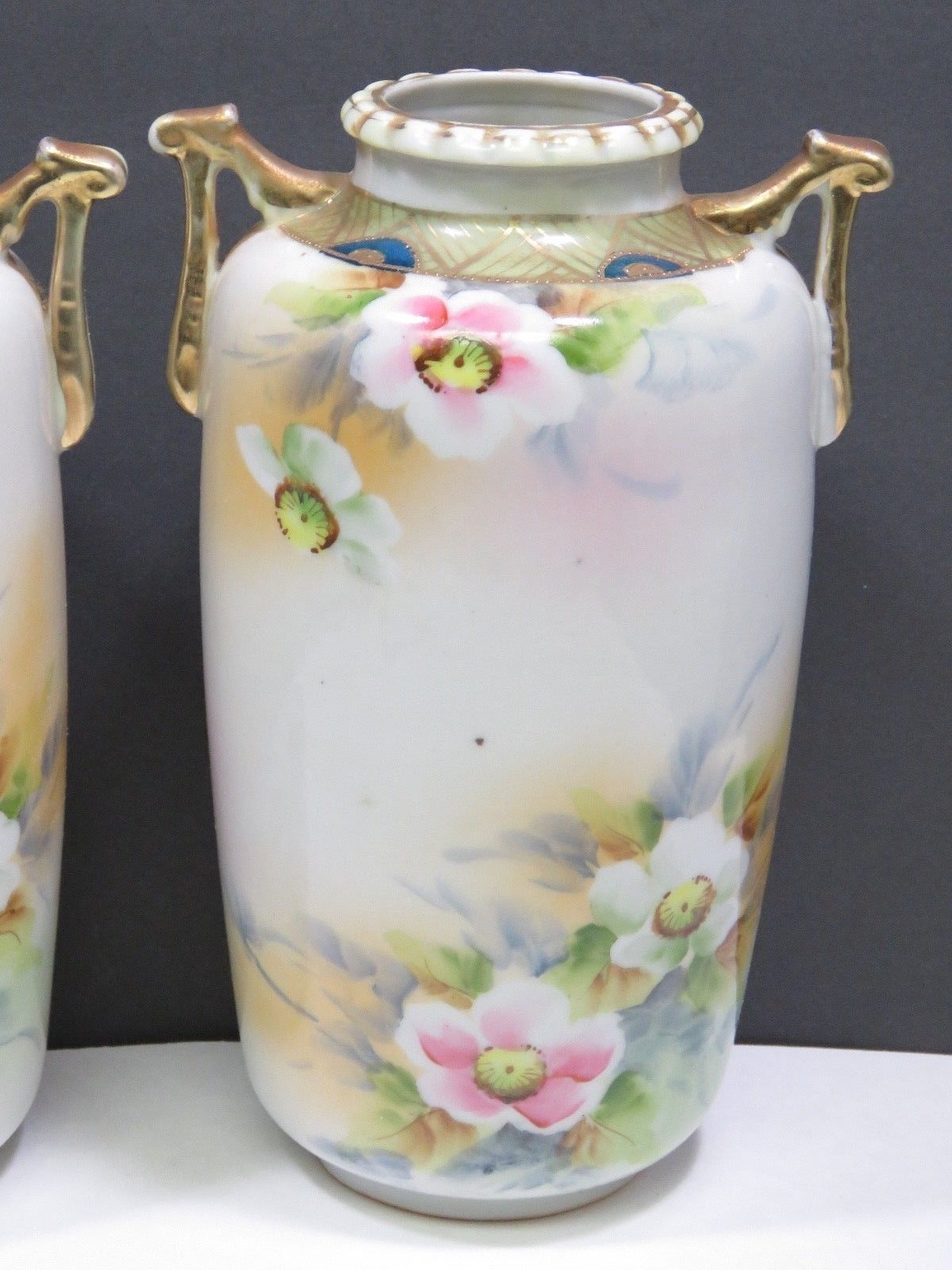 Pair Imperial Nippon Vases Hand Painted and 25 similar items