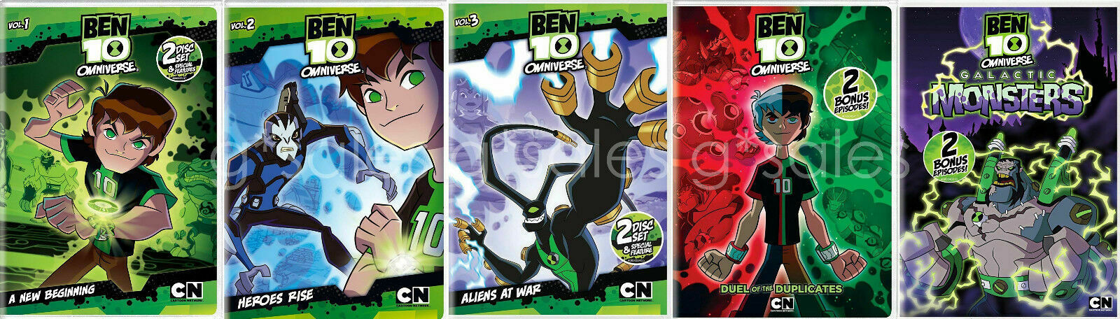 Ben 10 Omniverse TV Series Complete Volumes 1-5 (1 2 3 4 5) NEW DVD ...