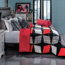 Milan Geometric Flannel Extra Soft Blanket Very Thick And Warm King Xl Size - $98.00