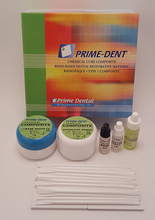Prime Dent Dental Chemical Self Cure Composite Resin Kit 15gm/15gm 002