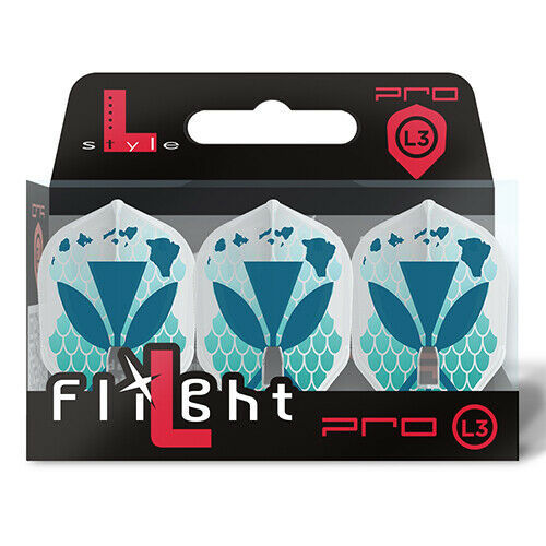 L-Style L1 Pro  Hawaii v1 Clear White Champagne Dart Flights