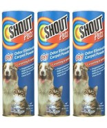(3 Ct) Shout Pets Stains Turbo Oxy Carpet Odor Eliminator Powder 20 Oz - $31.67
