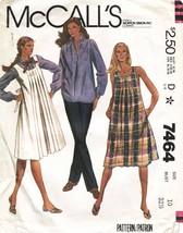 MATERNITY JUMPER/DRESS, SHIRT &amp; PANTS  Vintage 1981  McCall&#39;s Pattern 74... - $12.00