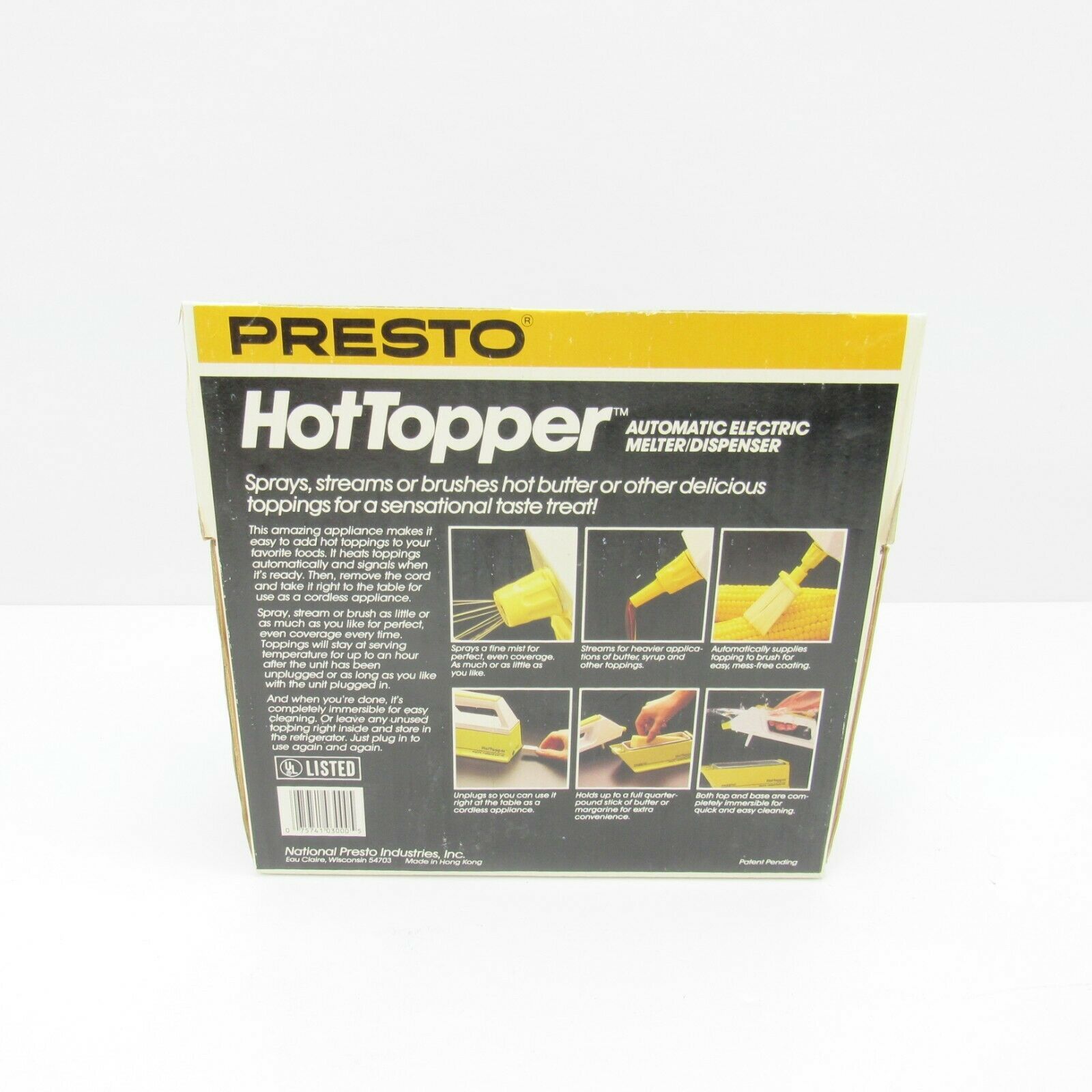 Vintage Presto Hot Topper Automatic Electric Butter Melter and Dispenser Sprayer Vintage Small