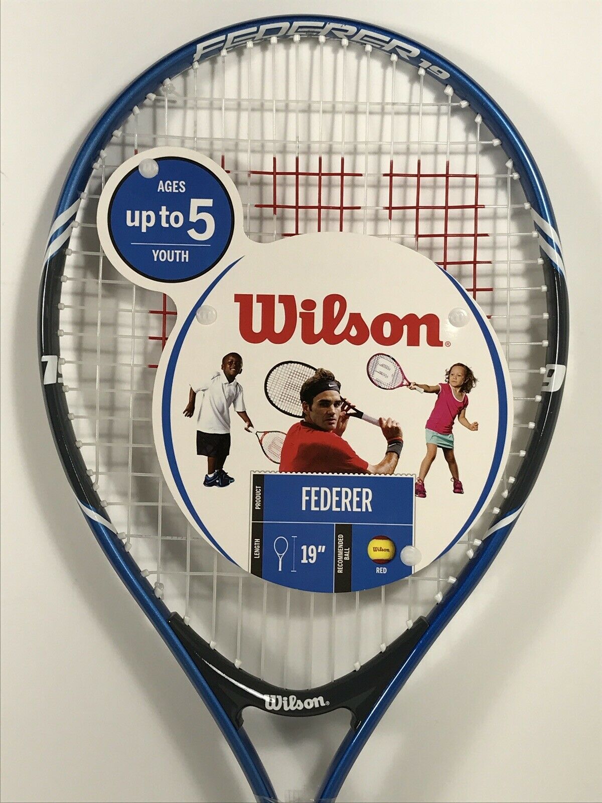 Wilson Tennis Racquet 19” Ages Up To 5 Youth Blue Grey NEW Racquets