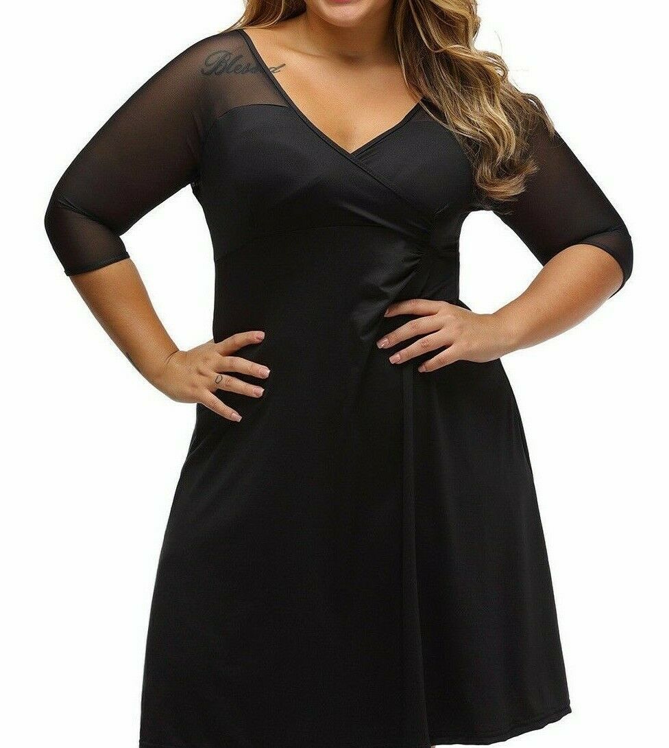 Plus Size Sexy Cocktail Wedding Dress Black Xl Xxl Xxxl Dresses 8438