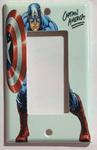Captain America Light Switch Power Outlet Wall Cover Plate Home decor image 8