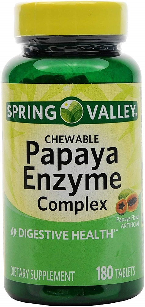 Spring Valley - Papaya Enzyme, 180 Chewable Tablets