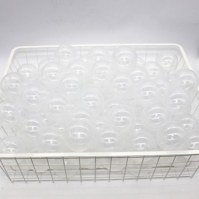 100PCS Soft Clear Plastic Pit Ball Transparent Color Balls Dia. 2.75(7cm)