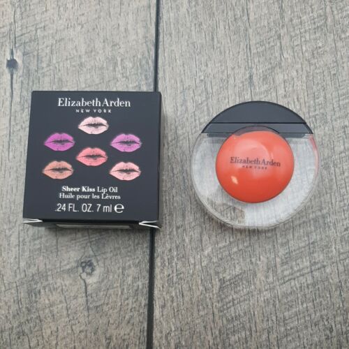 Elizabeth Arden Sheer Kiss Lip Oil , 03 CORAL CARESS, Full Sz, NIB - $9.89