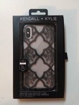 Kendall & Kylie Black Lace Fishnet Case for Apple iPhone X XS - TPU Classy Cover image 2