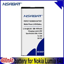 HSABAT 100% New 4600mAh Battery for Microsoft Nokia Lumia 640 BV-T5C RM-1109 RM- - $19.12