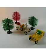 Ford Model T Cars Hong Kong Christmas Village Accessories W/ Trees Set 2... - $19.79
