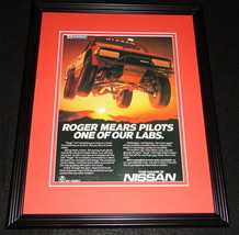 1985 Nissan Roger Mears 11x14 Framed ORIGINAL Vintage Advertisement - $34.64