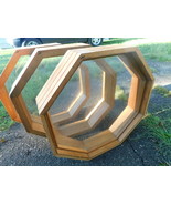 21.75 x 21.75 x 5&quot; Fixed Octagon Decorative Window Wood Natural Unstaine... - $237.59