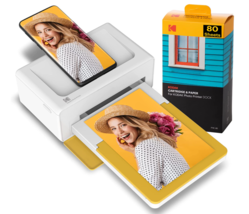 Kodak Dock Bluetooth Portable  Full Color Photo Printer  plus 4x6 sheets - $224.99