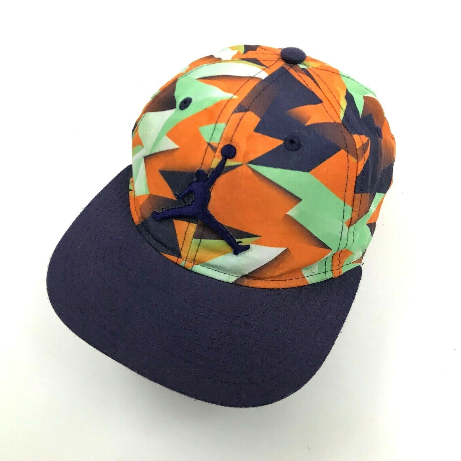 VINTAGE Jordan Jumpman Hat Cap Purple Orange Snapback Youth One Size
