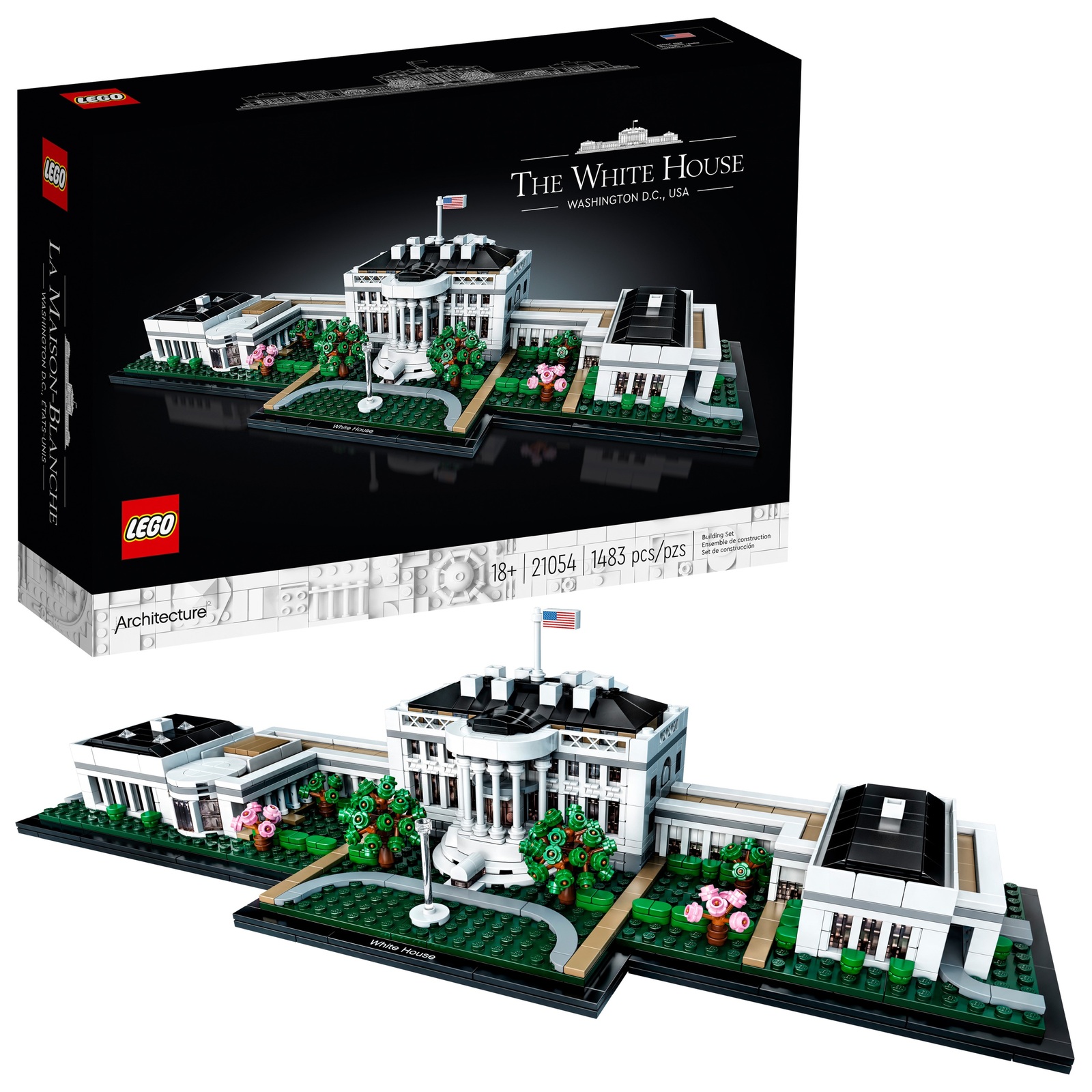 LEGO Architecture Collection The White House 21054 Building Set (1,483 Pieces)