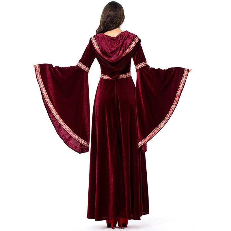 Adult Womans Medieval Sorceress Pagan Witch Halloween Costume - Costumes