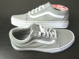 Vans Women&#39;s Old Skool Drizzle Grey True White Canvas Skate shoes Size 6... - $58.76