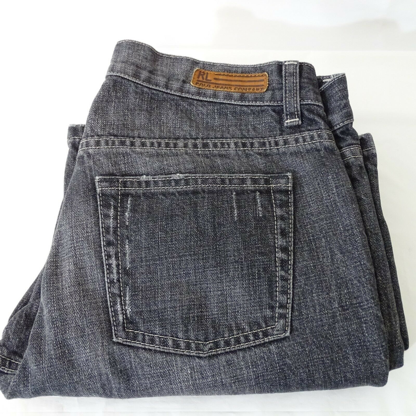 Polo Ralph Lauren Kelly Bootcut Denim Jeans Women Size 6 Faded Black ...