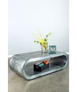 NauticalMart Aviator Coffee Table Aluminum Furniture Black Hawk Home Decor - $1,299.00
