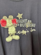 Disney Park Mickey's Gym Right on the Button T Shirt Size Size M  Retired image 2