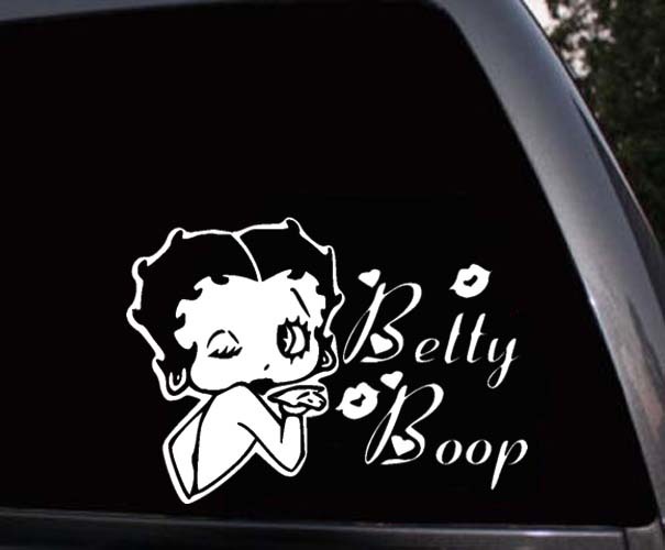 Betty Boop Sending Kisses Car Window Truck Laptop Vinyl Decal Sticker