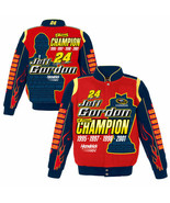 Nascar Jeff Gordon Commemorative Champion  JH Design  Red Navy Cotton Ja... - $249.99