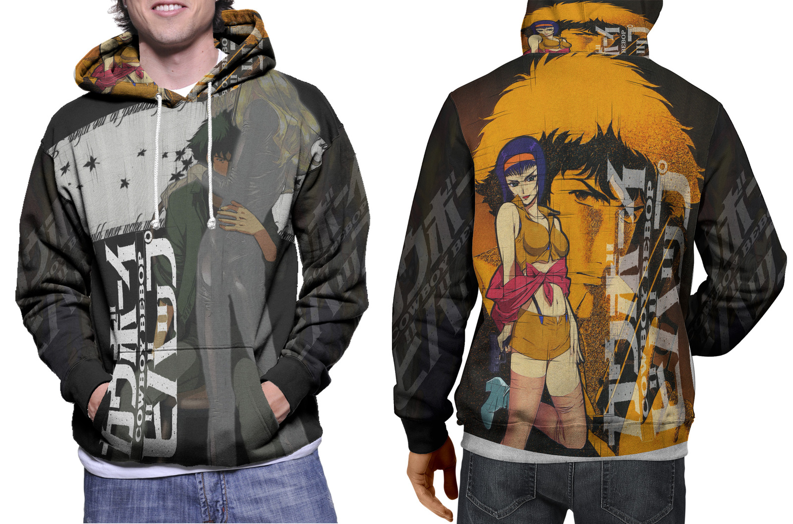 Rare New Cowboy Bebop Movie Hoodie Men's - Hoodies & Sweatshirts