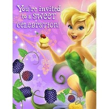 Tinkerbell and Fairies Invitations Sweet Treats Birthday Party Supply  8 Count - $5.95