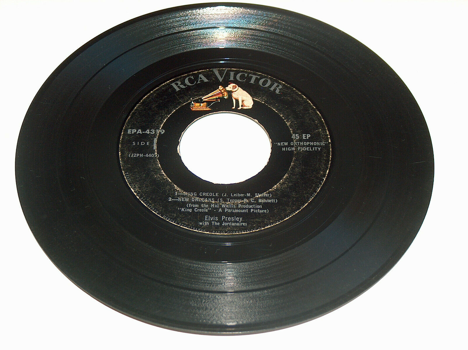 45 RPM Elvis Presley Peace In The Valley, Believe RCA Victor Record EPA