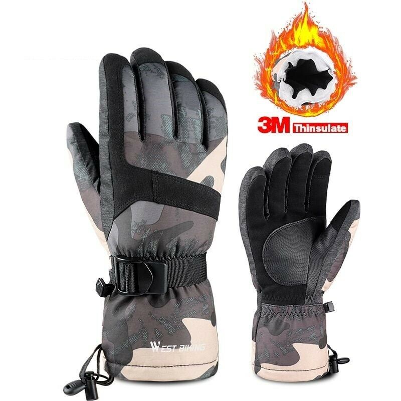 Winter Ski Snowboard Touchscreen Gloves Warm Waterproof Cycling Gloves