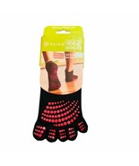 Gaiam No Slip Super Grippy Yoga Socks Black/Pink Small/Medium Women&#39;s Sh... - $13.95