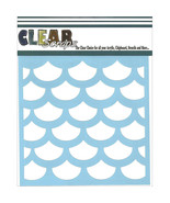 Clear Scraps Stencils 12&quot;X12&quot; Fish Scales - $8.82