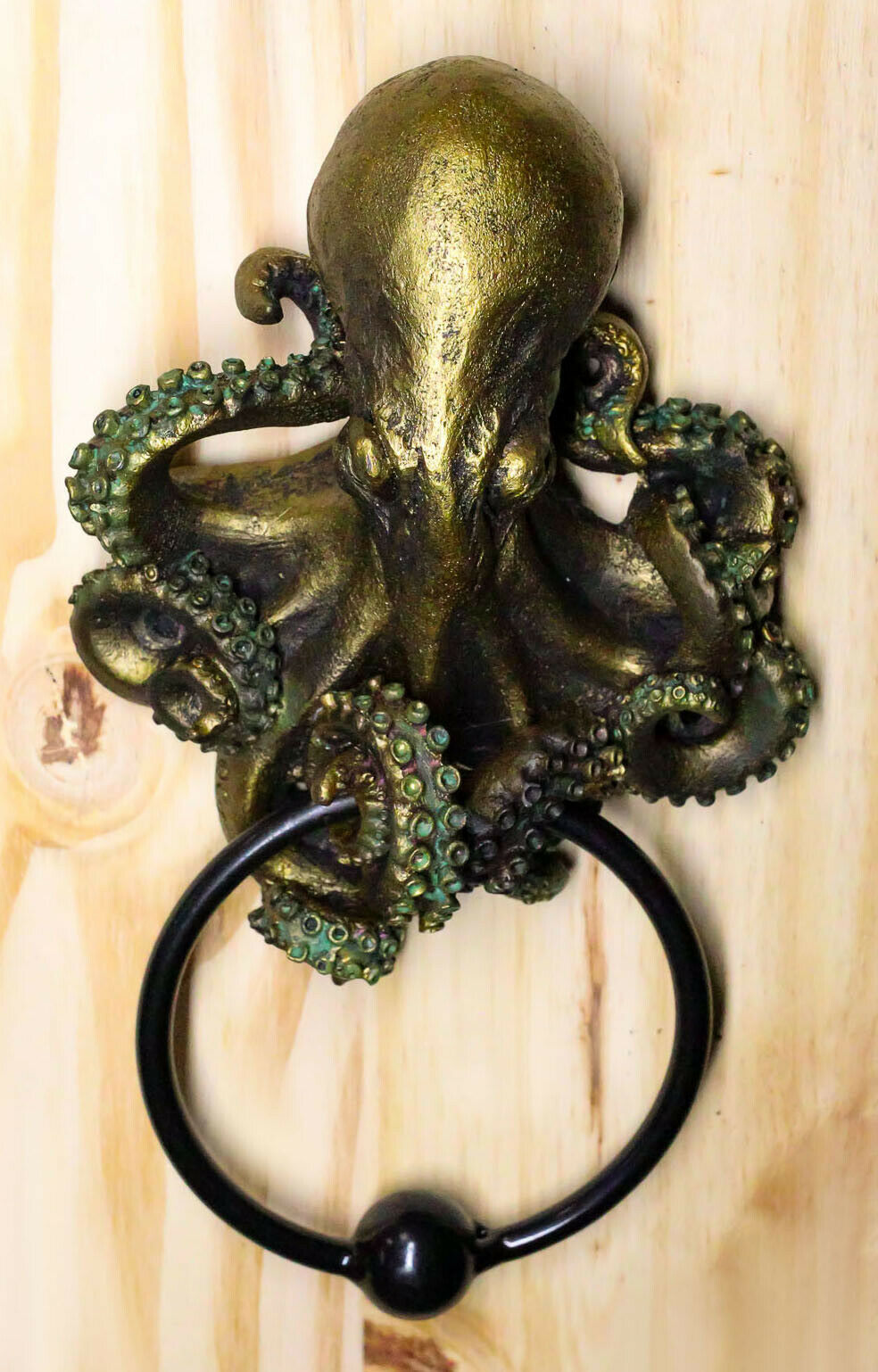 Ebros Deep Ocean Creature Octopus Door Knocker 8.5Tall Kraken Monster Cthulhu
