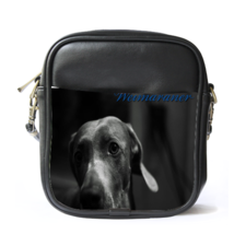 Sb1554 sling bag leather shoulder bag weimaraner thumb200