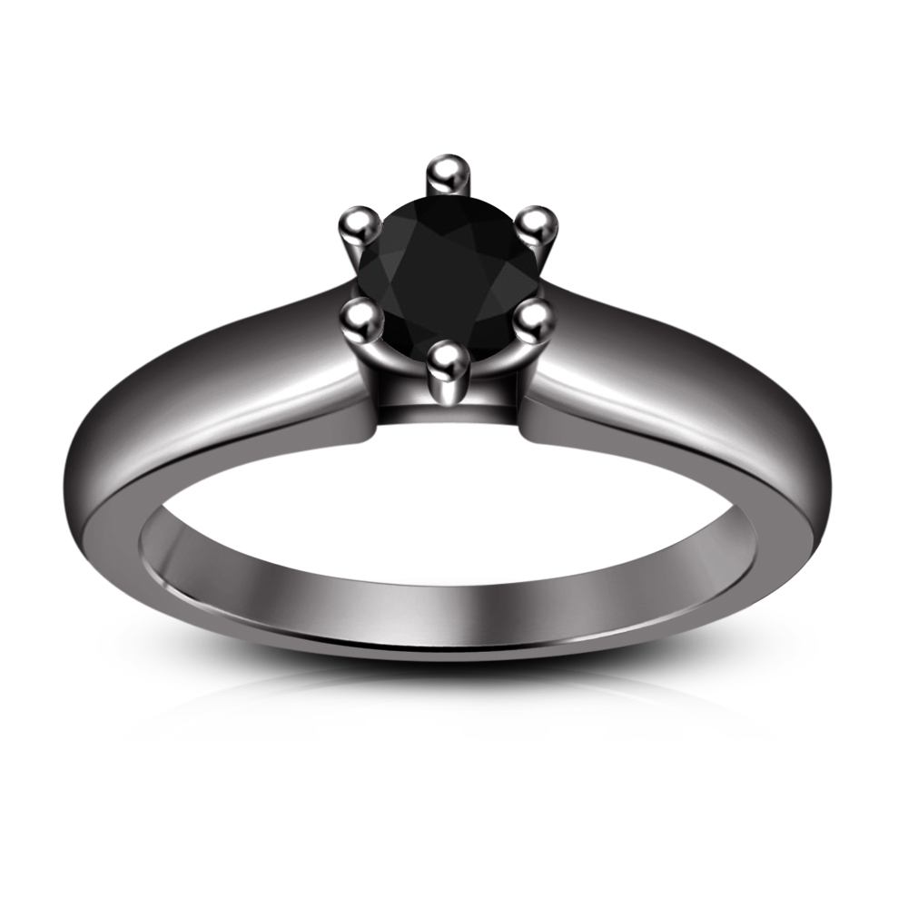 Black CZ Ring Guard Wrap Black Gold Solitaire Wrap Bridal Set & Free
