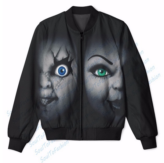 Seed of Chucky 3D Sublimation Print Men Women Zipper Up Jacket coat outerwear p
