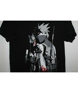 Naruto Shippuden Kakashi Story Anime T-shirt Mens Medium Black Ripple Junction  - $17.77