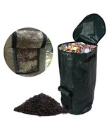 Compost Bag Yard Gardening Organic Waste Lawn Leaf 2 Sizes Portable Bags... - £11.55 GBP+